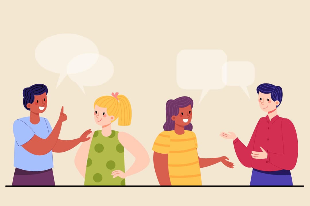 talking